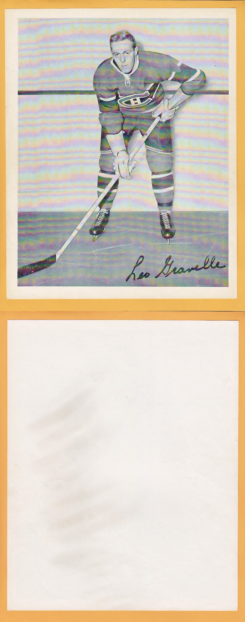 1945-54 QUAKER OATS PHOTO LEO GRAVELLE V.1 photo